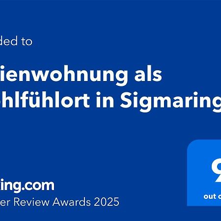 Ferienwohnung Als Wohlfuehlort In Sigmaringen Kültér fotó